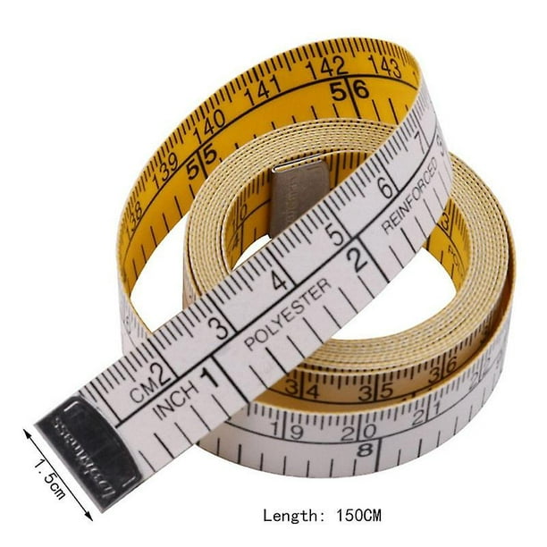 Cinta métrica para el cuerpo Longitud 150 cm Regla suave Costura Reglas de  medición a medida Herramienta portátil Tela para el hogar Cintas de