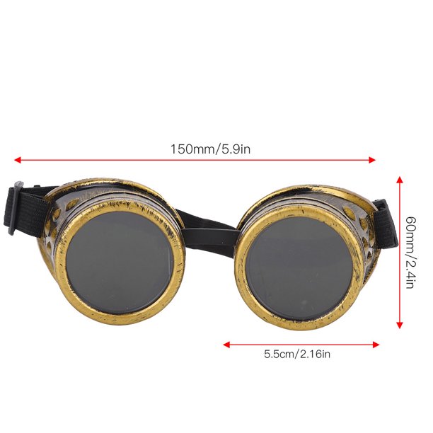 Gafas, ABS Prácticas Gafas Vintage Almohadilla De Nariz Ajustable Para  Fiesta Para Motocicleta Para YLSHRF Otros