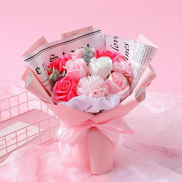 Ramo de jabón perfumado en forma de rosa eterna. Regalo perfecto para San  Valentín. Zulema Ramo de Flores de Jabón.