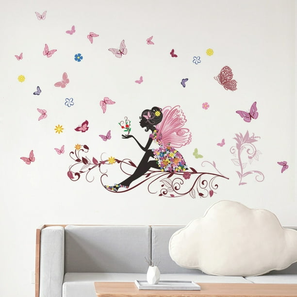 Extraíble Pared D ¨ ¦ cor decorativo calcomanía decorativo para pared  pegatinas decorativas para pared, diseño de mariposas & murales pared de  flores