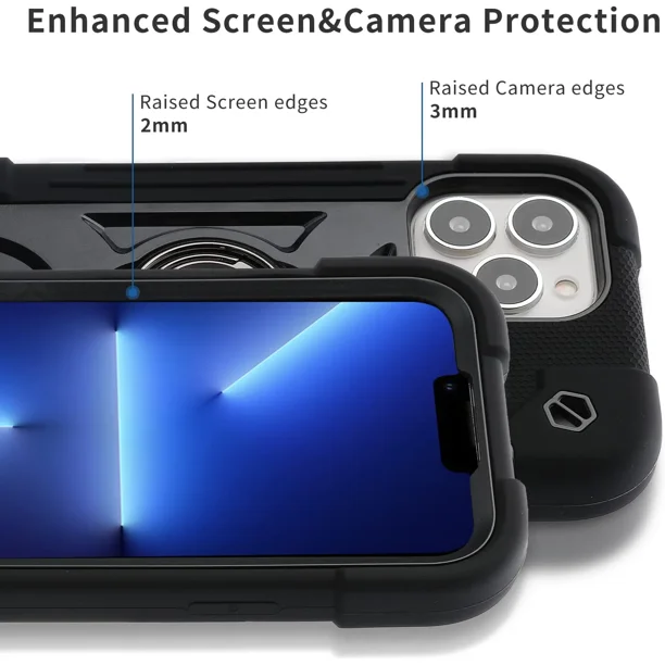  Ringke DX - Carcasa trasera para iPhone 13 Pro Max, resistente  de doble capa de protección contra caídas de grado militar, marco  resistente para 6.7 pulgadas (2021), color negro camuflaje : Celulares y  Accesorios