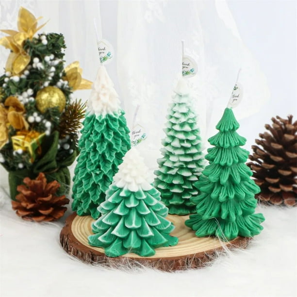 Kit velas de Navidad Color Verde Aroma Christmas tree