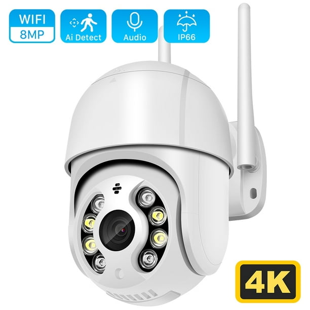 Cámara IP inalámbrica de seguridad, cámara de visión remota PTZ de  vigilancia doméstica 1080P WIFI, cámara interior con visión nocturna, audio  de 2