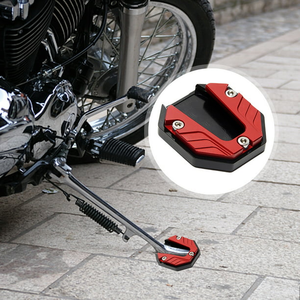 Almohadilla de soporte de base ampliada universal para moto scooter  bicicleta (rojo) Likrtyny Accesorios para autos y motos
