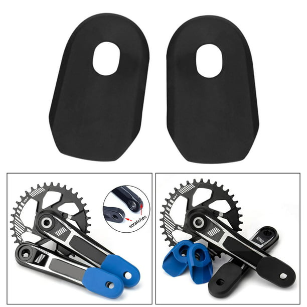 Bicicleta Protector universal de silicona para Ndcxsfigh bielas de MTB Bike  Crank Cover (negro)