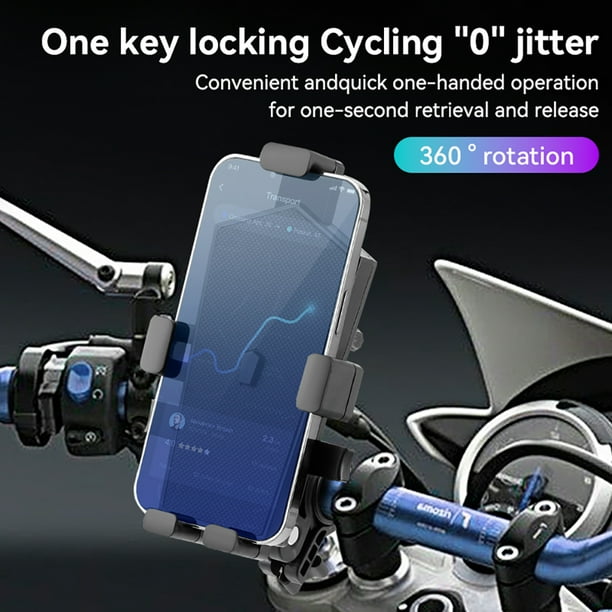 Soporte para teléfono móvil para bicicleta Soporte para teléfono para  motocicleta con paraguas (espe Ndcxsfigh Accesorios para bicicletas