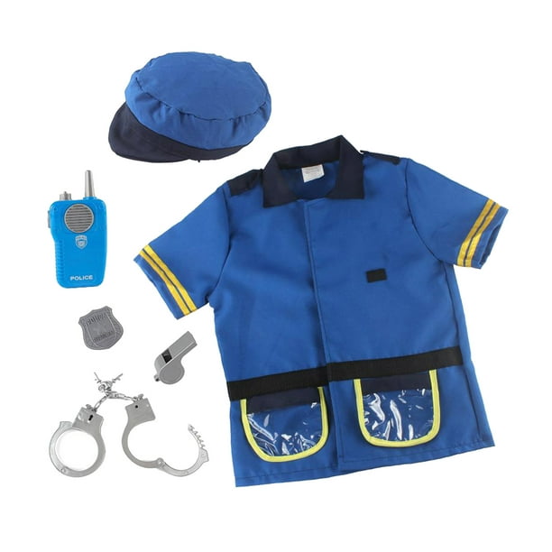 IVENRXIU Disfraz de policía para niños, 20 piezas, disfraz de