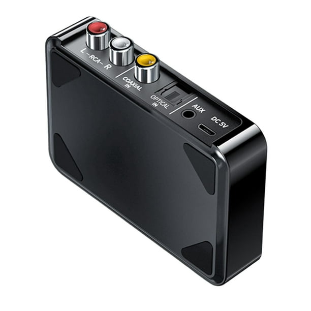 Transmisor Bluetooth Adaptador de audio para TV: Receptor inalámbrico con  RCA óptico RCA Aux Coaxial USB TF Entradas - para el hogar Amplificador de
