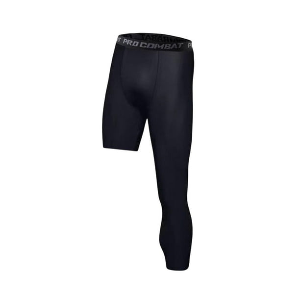 Pantalones de compresión 3/4 para hombre, mallas de de capa base para corr Yuyangstore de compresión para hombre | Walmart línea