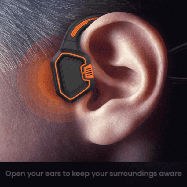 Auriculares de natación MP3 de conducción ósea, auriculares inalámbricos  impermeables IPX8, micrófono de memoria de 16GB, auricular Bluetooth A2DP  (azul)