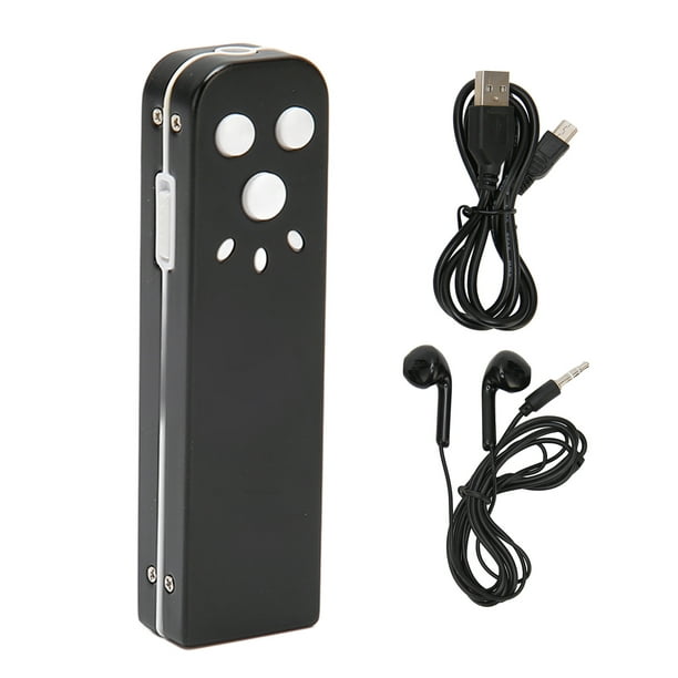 Grabadora Pequeña Activada por Voz Dispositivo de Grabación de Activado por  Voz USB Reproducción de Música MP3 Mini Grabadora de Reducción de Ruido  para Conferencias