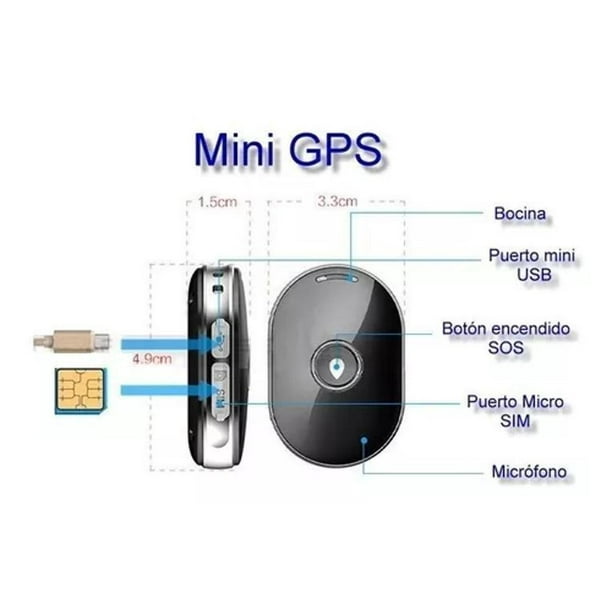 LBS Tracker Localizador, Mini Rastreador de coche magnético de plástico en  tiempo real Dispositivo localizador de posicionamiento anti-ladrón