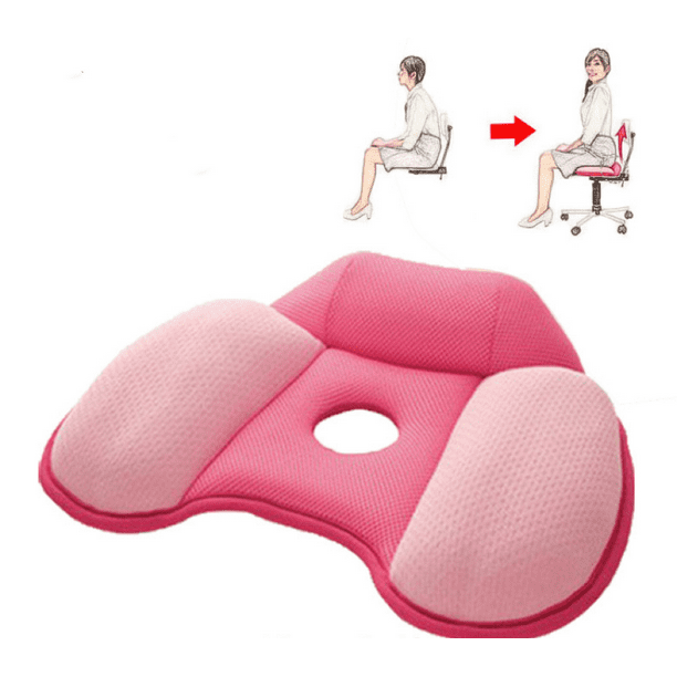 Almohada de ciatica para aliviar el dolor al sentarse Cojin para asiento de automovil de silla de oficina Soporte para gluteos y espalda baja TUNC Sencillez Walmart en linea