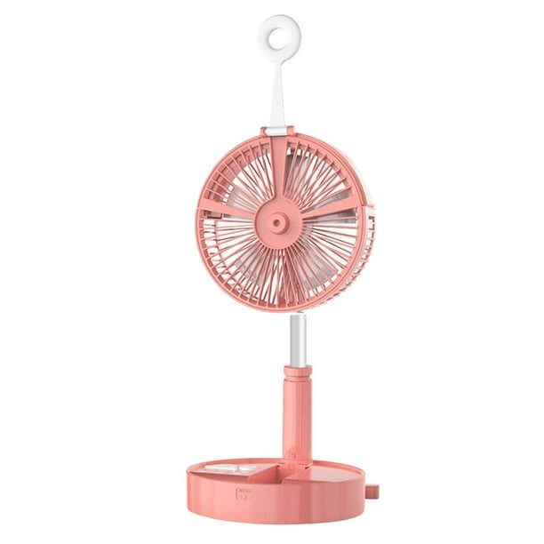 Ventilador de pie portátil Ventilador de pedestal de piso Ventilador  pequeño Ajustable silencioso con control remoto Ventilador de escritorio  plegable Rosa Soledad Ventilador de mesa