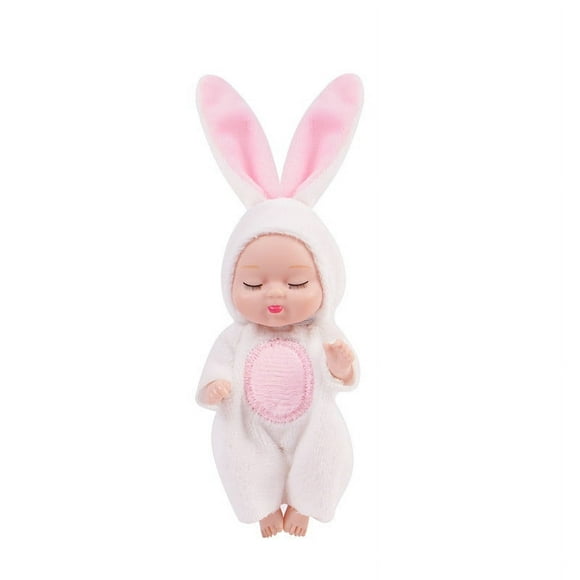 teissuly mini reborn baby dolls lifelike realistic baby doll handmade mini dolls with animal clothes for girls boys toddlers kids birthday gifts teissuly wer202310161224