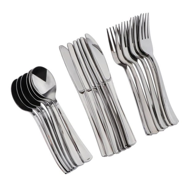 Tenedores de plástico pesados, color blanco, 2000 piezas, tenedores  desechables para cubiertos, reciclables, tenedores - Ideal para fiestas,  oficina