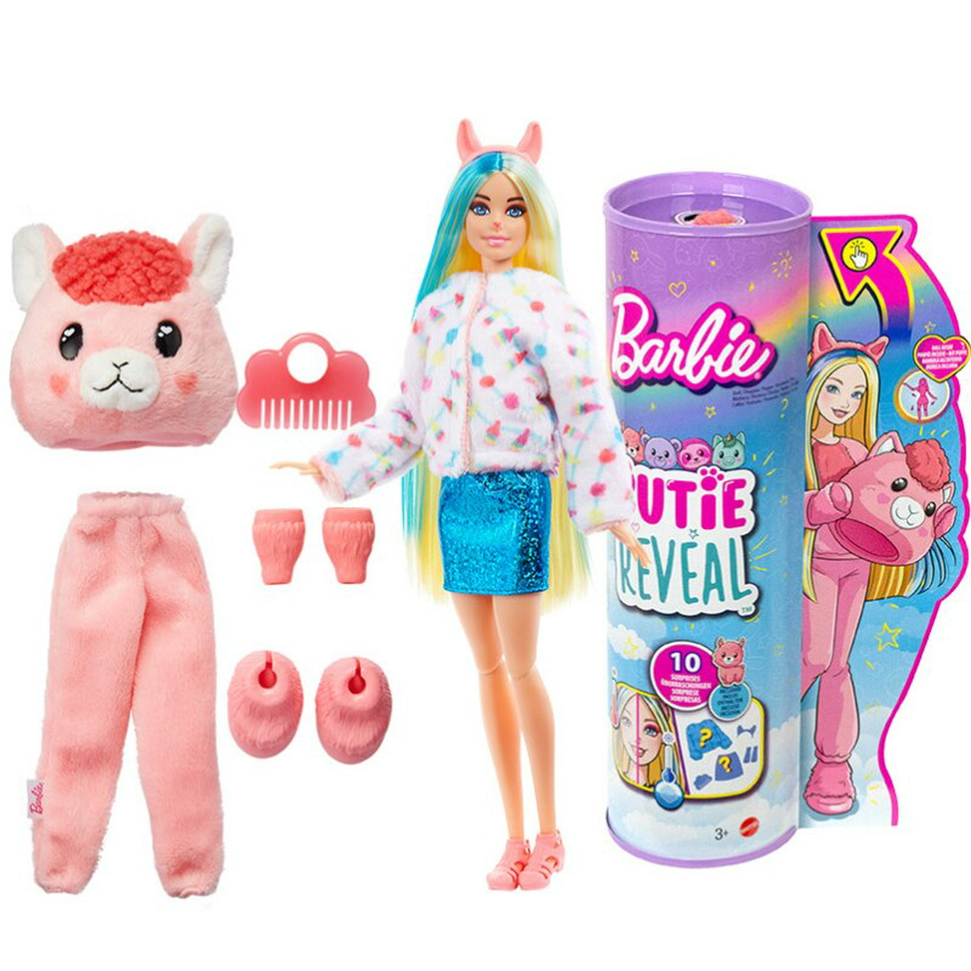 Juego de muñecas Barbie Cutie Reveal Fantasy Series con 10 sorpresas  incluyendo