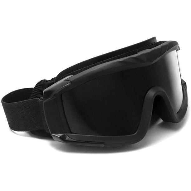  CHICIRIS Gafas de Airsoft, agujeros de ventilación resistentes  a los golpes, gafas militares para juegos (negro) : Ropa, Zapatos y Joyería