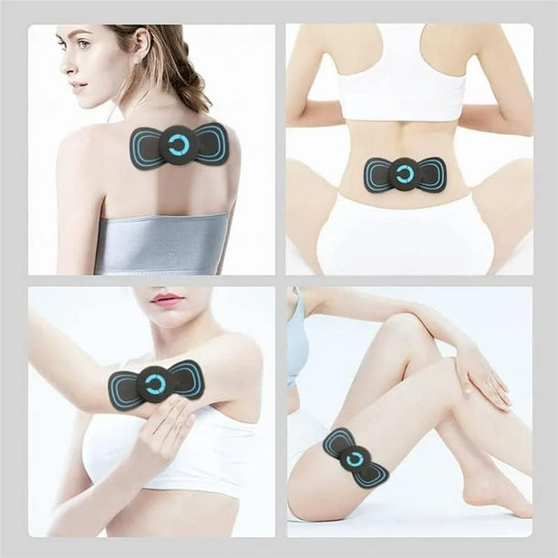 Comprar Mini masajeador eléctrico portátil EMS para cuello, herramienta  para aliviar el dolor de músculos de la espalda y cervicales, cojín  relajante para masaje corporal en hombros y piernas