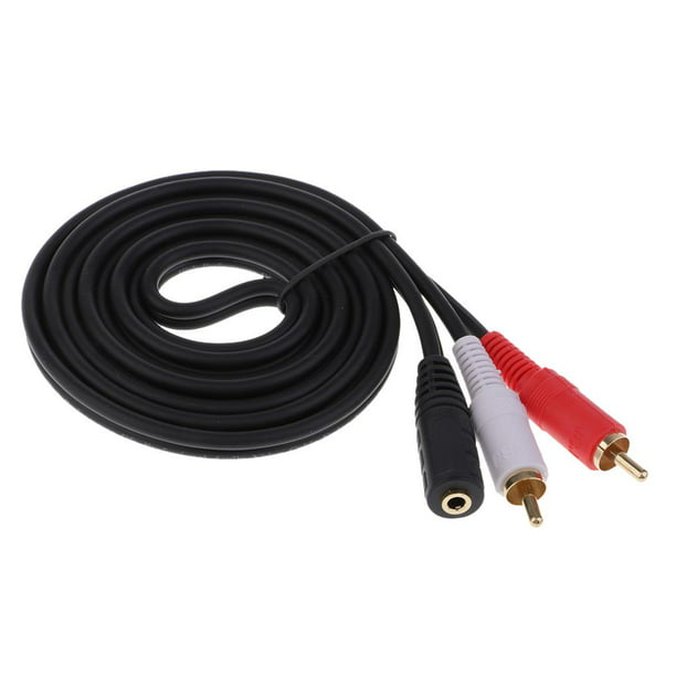 6 ft Stereo Audio Cable 3.5mm to 2x RCA - Cables y Adaptadores de