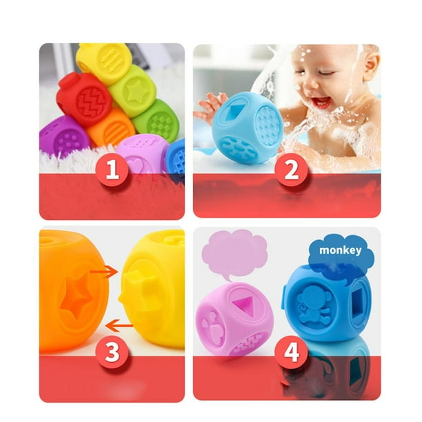 10 paquetes juguetes de baño para bebés Juegos de juguetes de