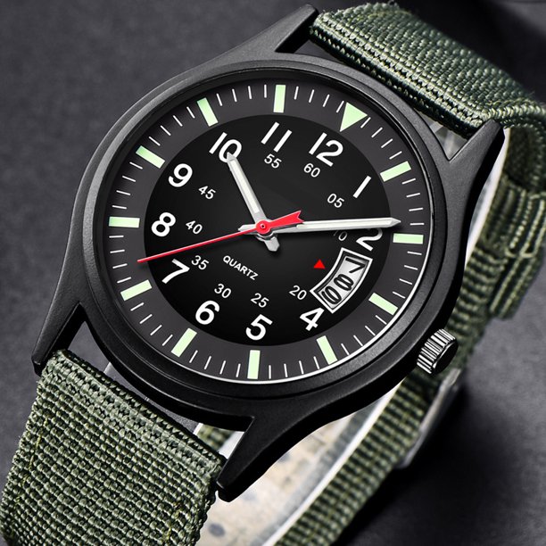 Reloj militar para hombre con correa de nailon informal