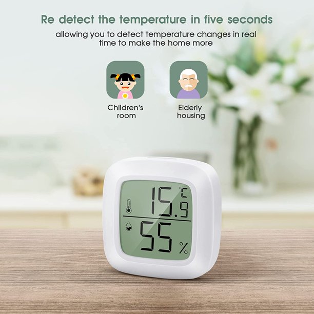 Termómetro casa 3 piezas mini LCD termómetro higrómetro interior de  portátil -20℃ ~ 60℃10% ~ 99% HR Adecuado para habitaciones de niños,  habitaciones de ancianos, etc. esquí esquí Gafas de esquí