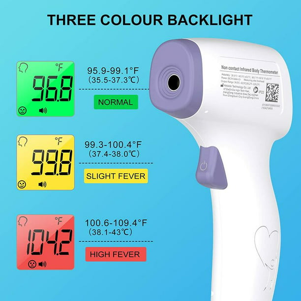Termómetro digital para bebé, termómetro de frente sin contacto para  adultos, niños, niños pequeños, termómetro temporal infrarrojo con modo