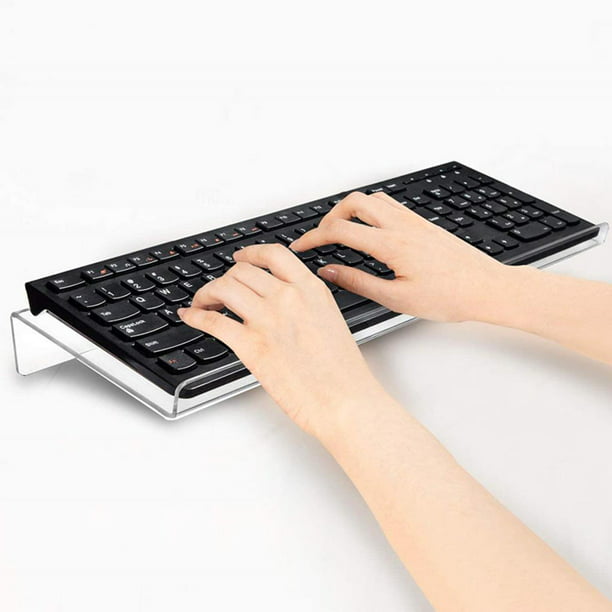Soporte para teclado de computadora Soporte De Inclinado Ordenador De  Acrílico Para Escribir Y Traba Magideal Soporte para teclado de computadora