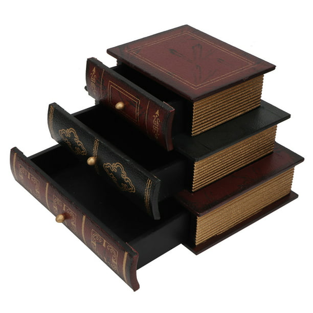 Decorativo de lujo la caja de libros casera forrajeada / caja de  almacenamiento / caja de libros que