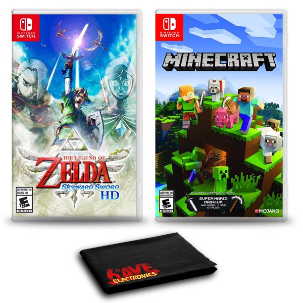 Minecraft + Zelda: Breath of the Wild - Two Game Bundle - Nintendo