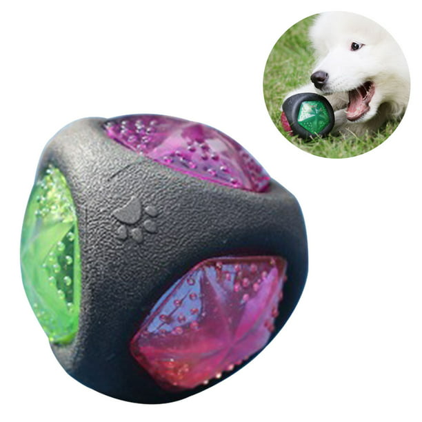 Pelota de juguete para perros con luz LED y chirriador, pelotas para perros,  juguete para perros, pe Adepaton Juguetes para Perros
