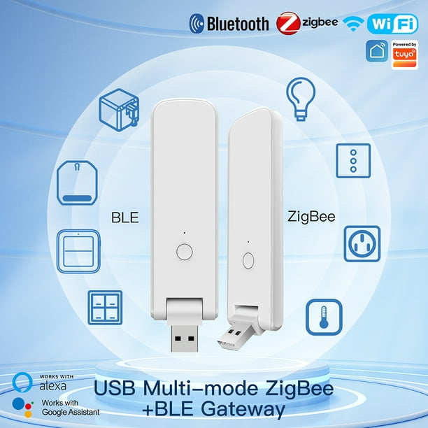 MOES-Hub de enlace inteligente Tuya ZigBee/BLE, control remoto