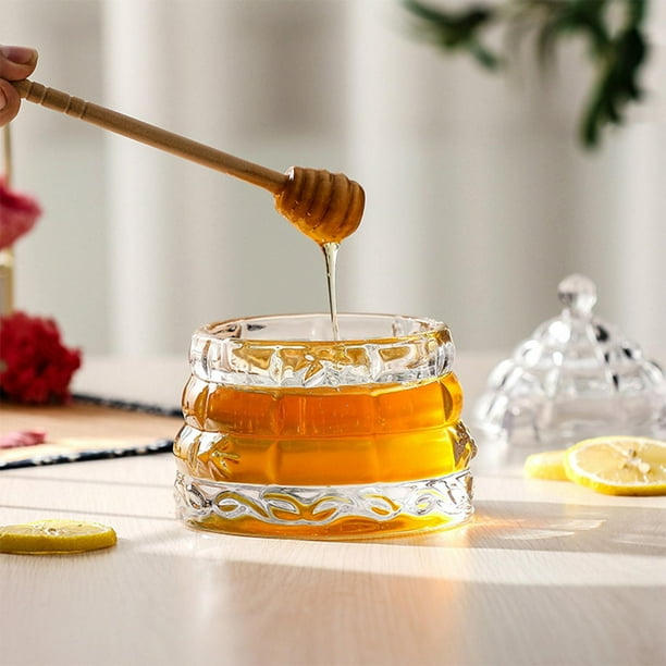 Dispensador de miel Contenedor de tarro Botella de miel Olla de  almacenamiento