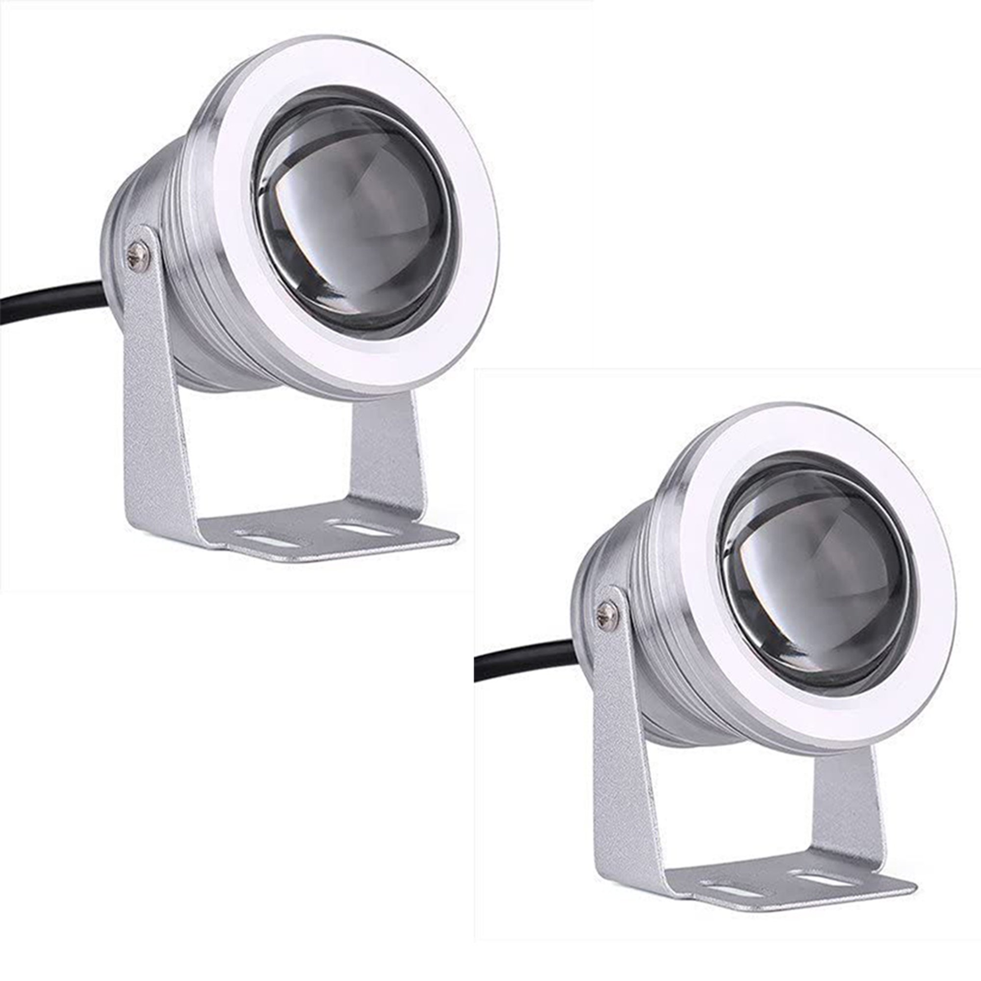 2 uds foco de Color Control Bluetooth para teléfono móvil, luz de estanque  que cambia de Color de 10W, jardín de Patio