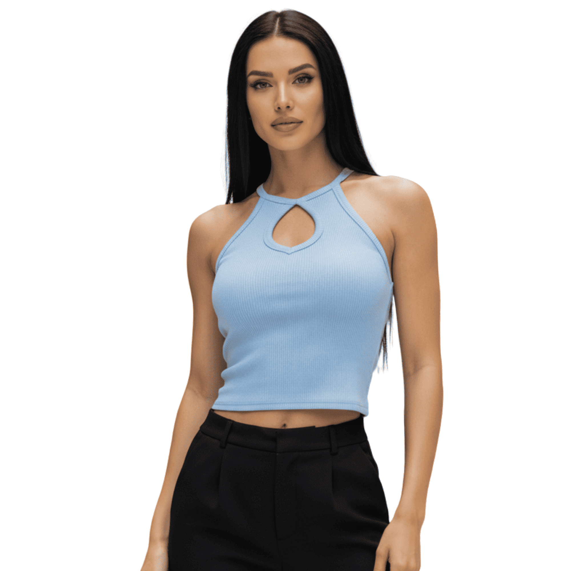 Blusas mujer casual unitalla camiseta dama blusa crop top strec