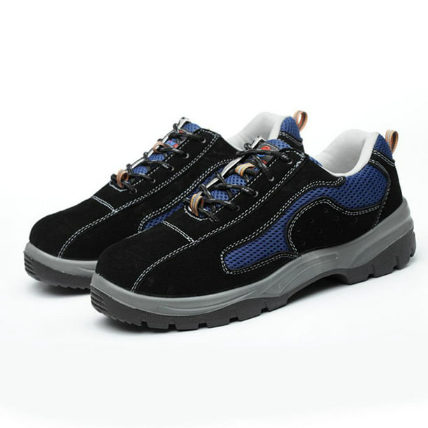 Llevar mendigo teoría Zapatos de Seguridad Unisex para Adultos, Zapatos de Trabajo de Cuero  Antideslizantes Azules, Antideslizantes de Goma UE 45 EE. UU. 11.5 Unido  10.5 Macarena Zapatos con punta de acero | Walmart en línea