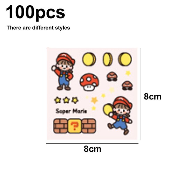 Set 100 Stickers De Super Mario Bros - Pegatinas/calcomanias