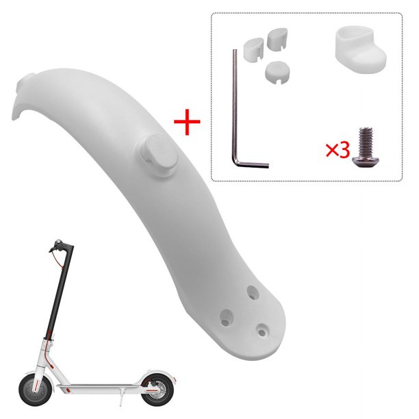 Soporte Guardabarros trasero Blanco para patinete eléctrico Xiaomi