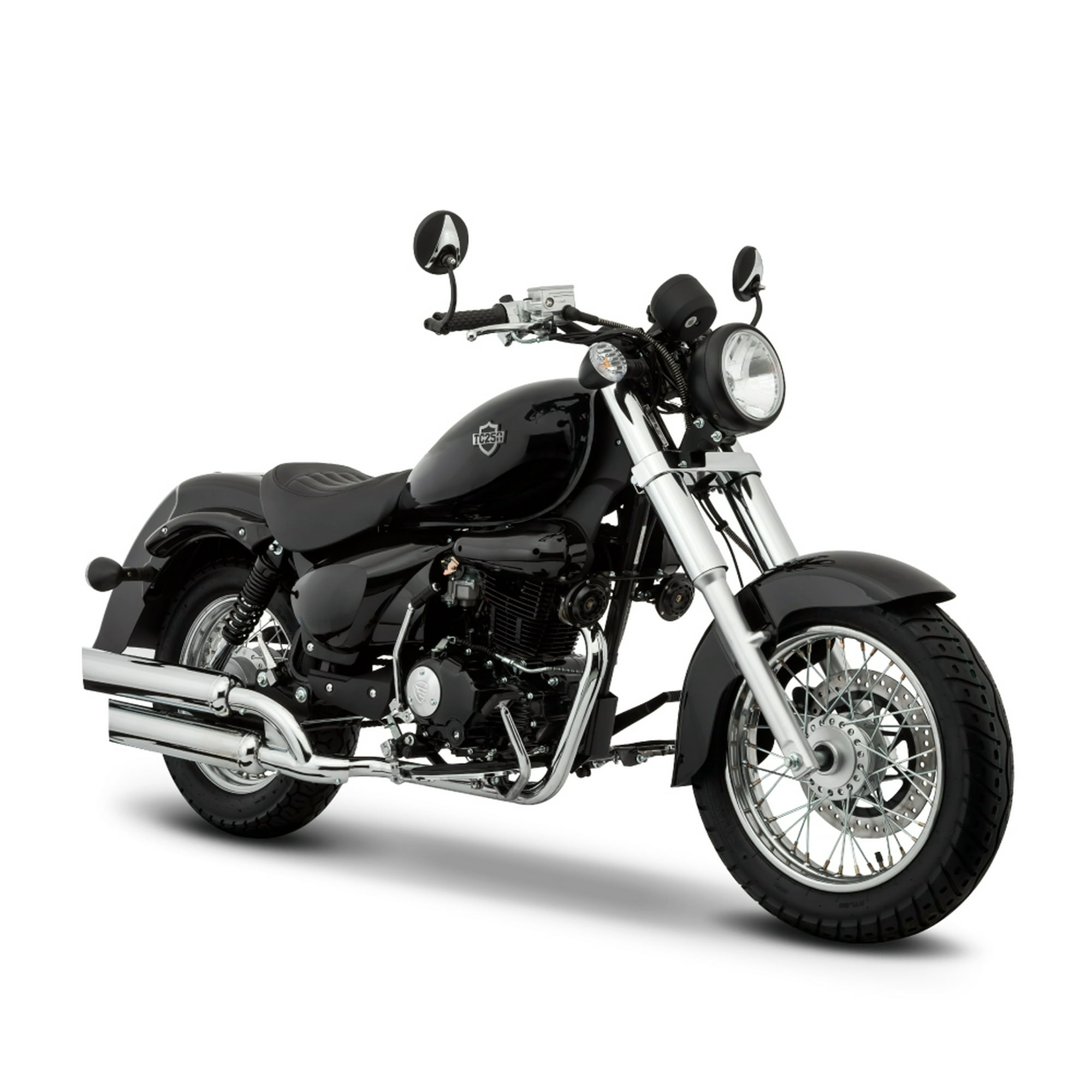 Tc250 negra italika italika motocicleta chopper