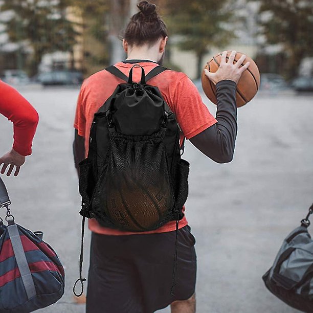 Bolsa de fútbol con cordón para niños, mochila de baloncesto