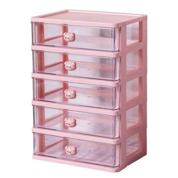 minkissy Caja de cosméticos portátil Caja de almacenamiento plegable Caja  organizadora de almacenamiento de maquillaje Caja organizadora de artículos