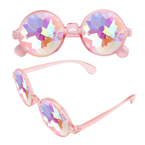  FIRSTLIKE Gafas de caleidoscopio de carnaval festivo - lente de  cristal de difracción de prisma arcoíris : Todo lo demás