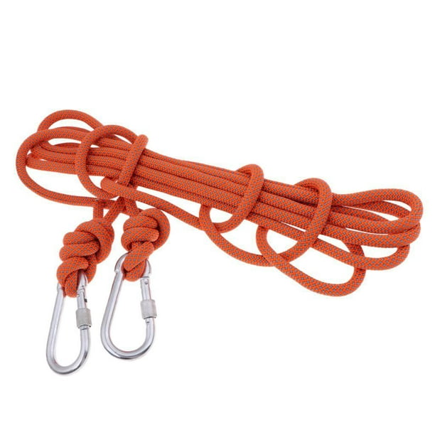 Cuerda de escalada en Cuerda estática para rapel Cuerda auxiliar naranja  shamjiam Cuerda de escalada auxiliar