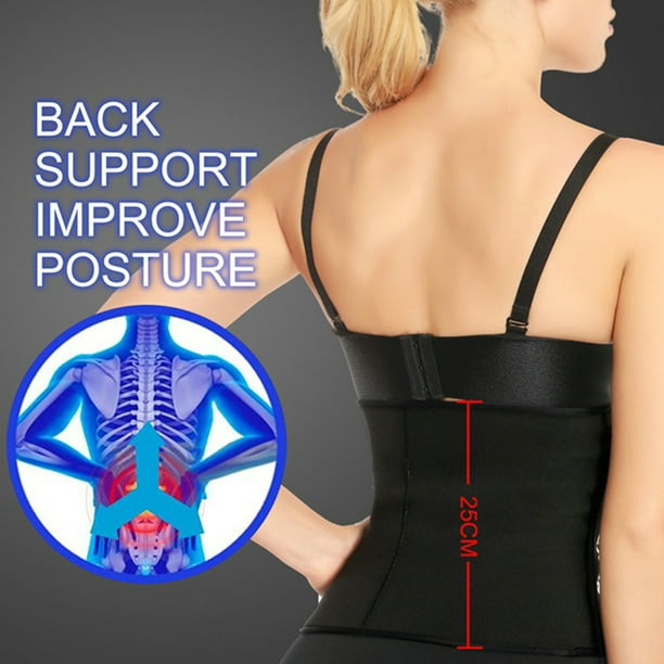 Fajas Entrenador de cintura para mujer, cinturón para el abdomen, faja  deportiva para adelgazar el cuerpo (XL) Kuymtek Negro T XL para Mujer