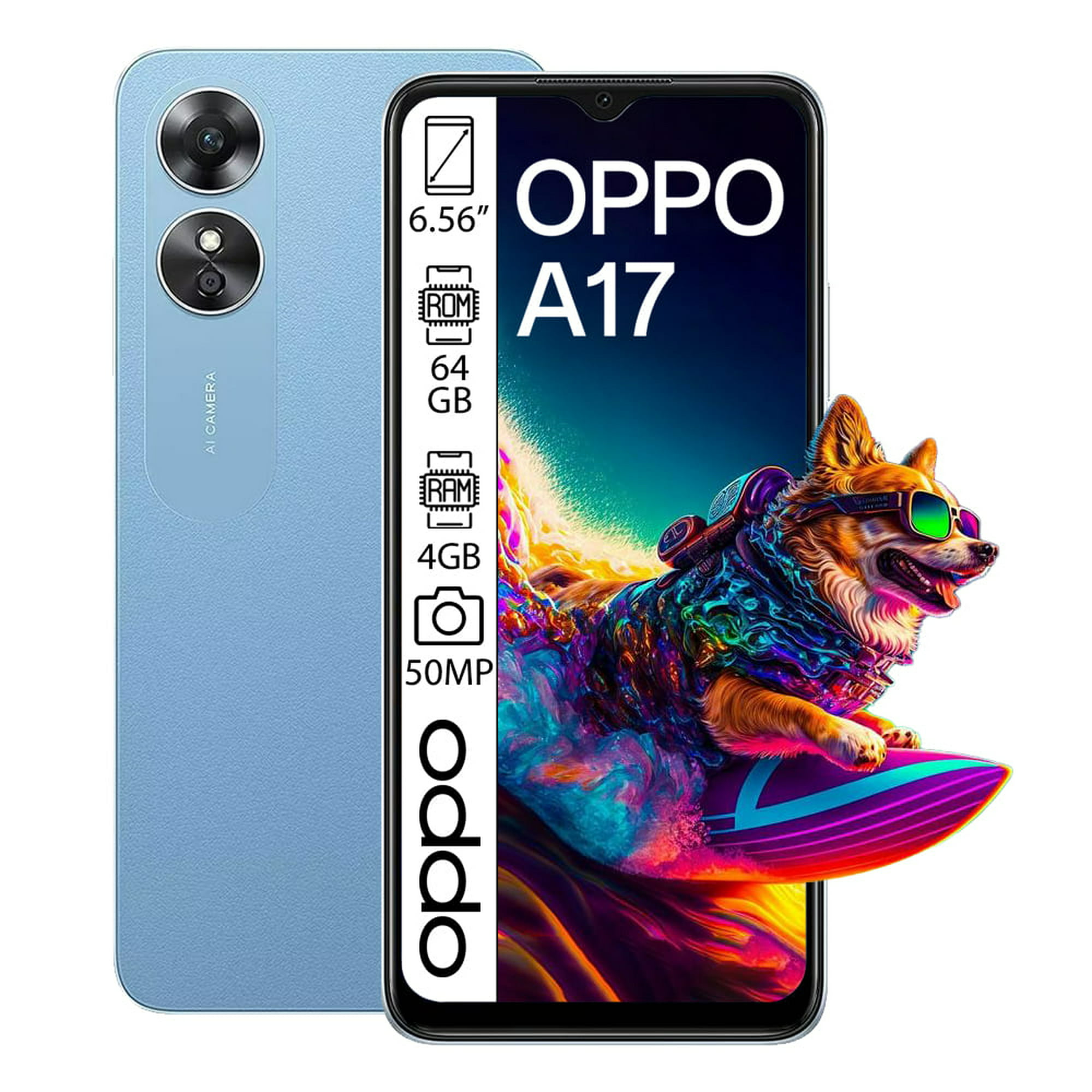 Celular OPPO Desbloqueado A17 64 GB Azul