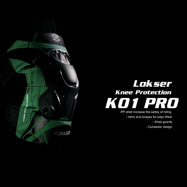 2 piezas K01-3 rodilleras para motocicleta, rodillera protectora resistente  a Amarillo reflectante Sharpla rodilleras de moto
