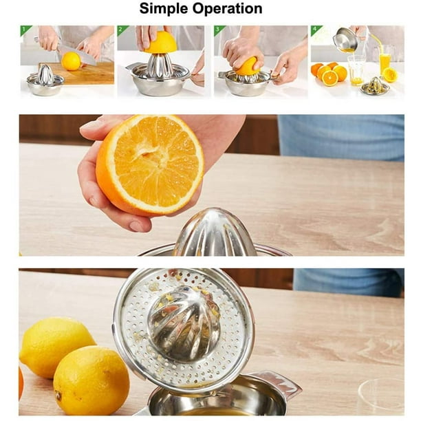 Exprimidor Limón Base Acero Inox