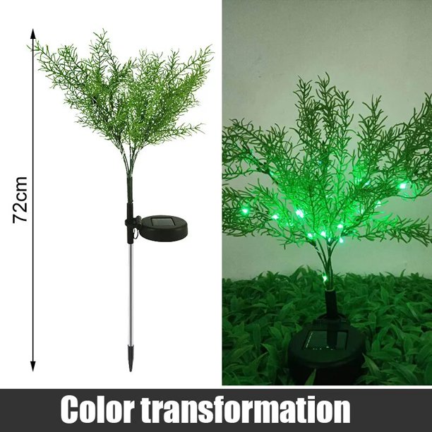 Luces solares para árbol de Navidad, luces Led impermeables para exteriores,  jardín, césped, paisaje, luces de suelo decorativas festivas, nuevo