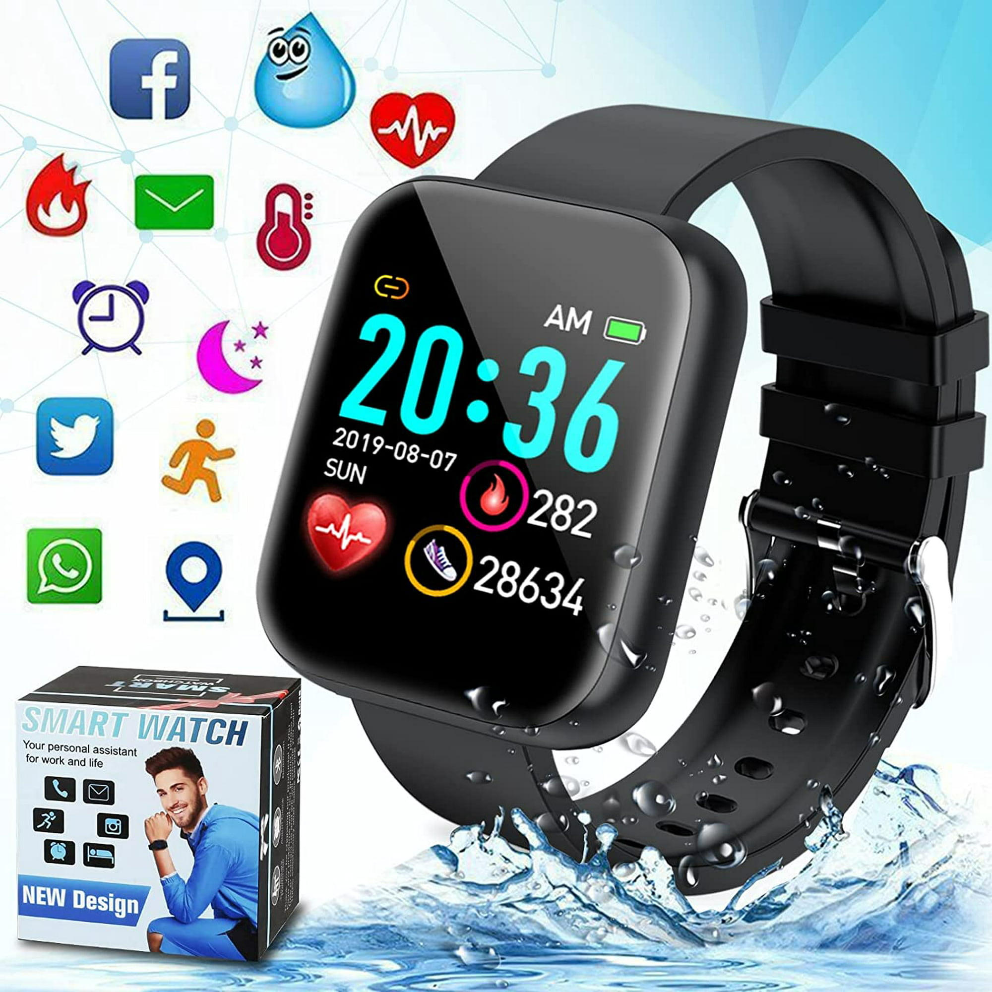 Reloj Inteligente con llamadas y Whatsapp Mujer, 1,7 Smartwatch Pantalla  Táctil Pulsera Actividad Podómetro, 28 Deportivo Modos/ IP67/Frecuencia  cardíaca Monitor/ SpO2, Watch para Android iOS, Rosa : :  Electrónica